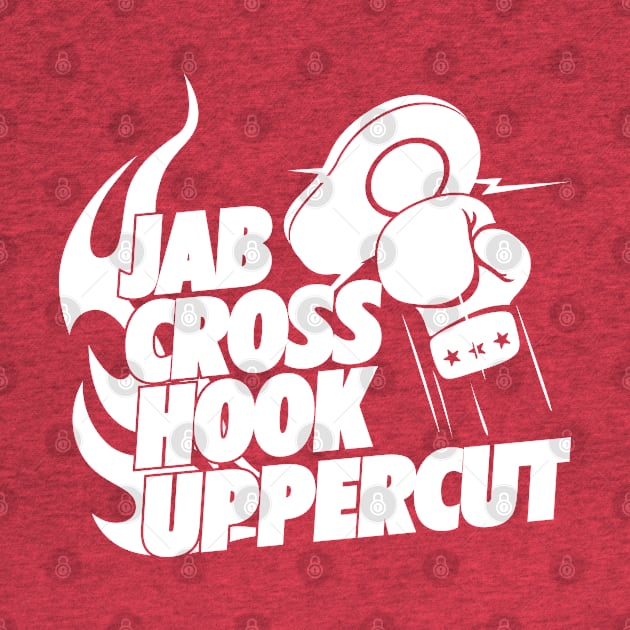 Jab, Cross, Hook, Uppercut Boxing Shirt by Melanificent1